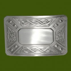 Celtic Dress Knotwork Antique Silver Finish Mens Stylish Pewter Kilt Belt Buckle