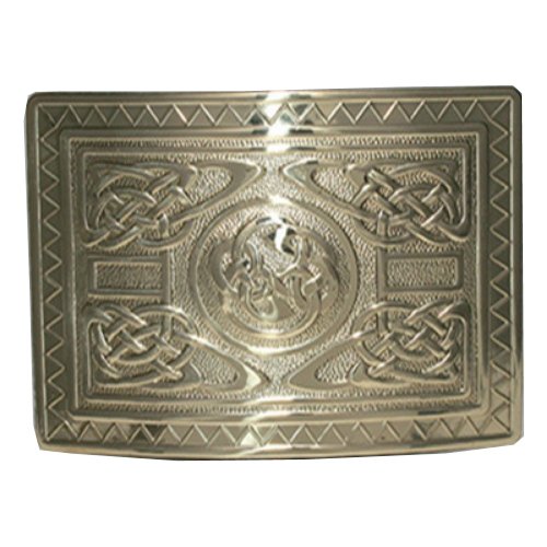 Image 1 of Highland Swirl Knotwork Brass Mens Stylish Pewter Kilt Belt Buckle