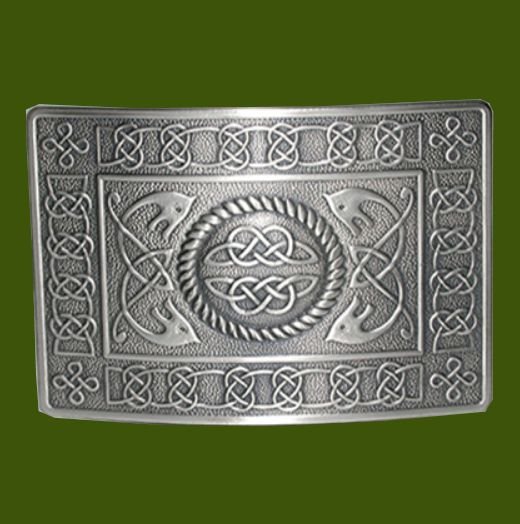 Image 0 of Highland Serpent Antique Silver Finish Mens Stylish Pewter Kilt Belt Buckle