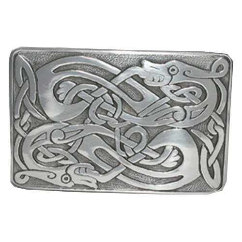 Image 1 of Zoomorphic Polished Finish Mens Stylish Pewter Kilt Belt Buckle