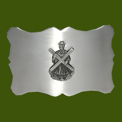 Image 0 of St Andrew Scalloped Antique Finish Mens Stylish Pewter Kilt Belt Buckle