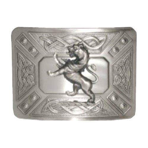 Image 1 of Celtic Dress Knotwork Lion Rampant Antique Mens Stylish Pewter Kilt Belt Buckle