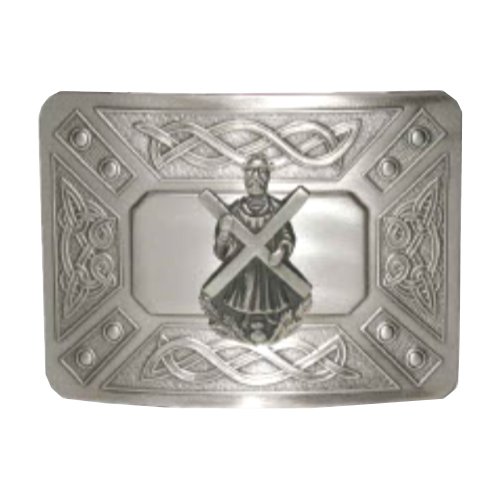 Image 1 of Celtic Dress Knotwork St Andrews Antique Mens Stylish Pewter Kilt Belt Buckle