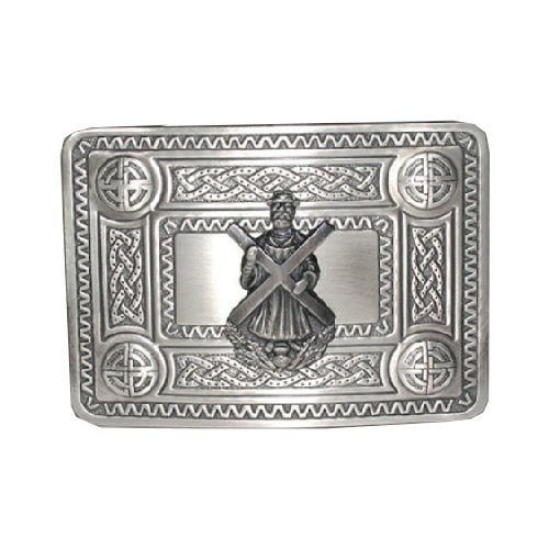 Image 1 of Celtic Knotwork St Andrews Antique Mens Stylish Pewter Kilt Belt Buckle