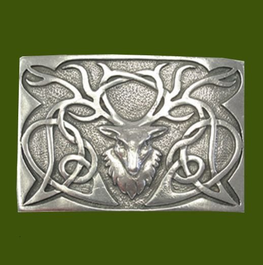 Image 0 of Proud Stag Polished Finish Mens Stylish Pewter Utility Kilt Belt Buckle