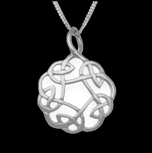 Image 0 of Celtic Knotwork Endless Small Sterling Silver Pendant