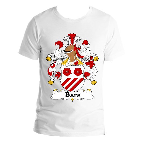 Image 1 of Bars German Coat of Arms Surname Adult Unisex Cotton T-Shirt