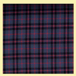 Blue Red Small Check Balmoral Double Width 11oz Polyviscose Tartan Fabric