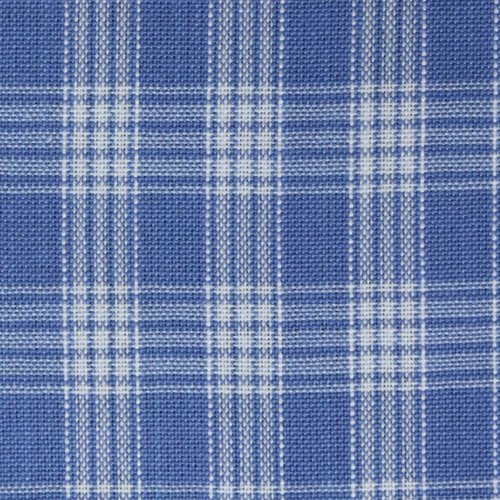 Image 1 of Blue Check Keighley Double Width Polycotton Tartan Fabric