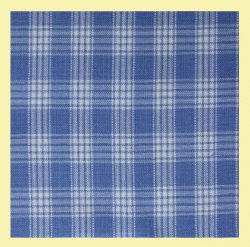 Blue Check Keighley Double Width Polycotton Tartan Fabric