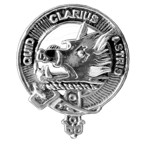 Image 1 of Baillie Clan Cap Crest Stylish Pewter Clan Baillie Badge