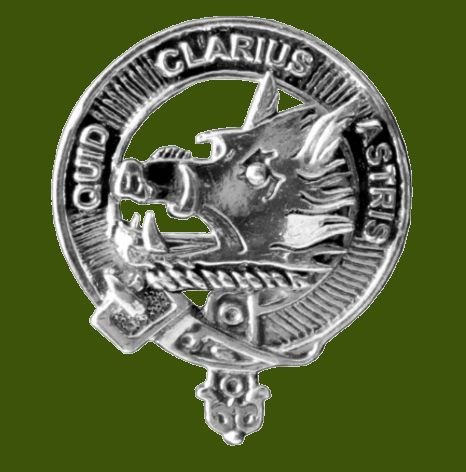 Image 0 of Baillie Clan Cap Crest Stylish Pewter Clan Baillie Badge