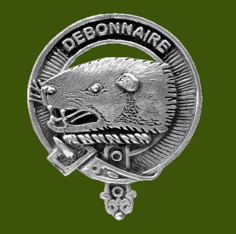 Image 0 of Bethune Clan Cap Crest Stylish Pewter Clan Bethune Badge