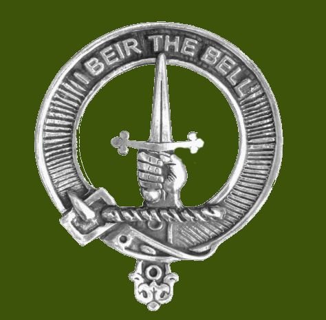 Image 0 of Bell Clan Cap Crest Stylish Pewter Clan Bell Badge