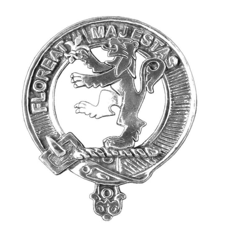 Image 1 of Brown Clan Cap Crest Stylish Pewter Clan Brown Badge