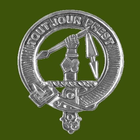 Image 0 of Carmichael Clan Cap Crest Stylish Pewter Clan Carmichael Badge