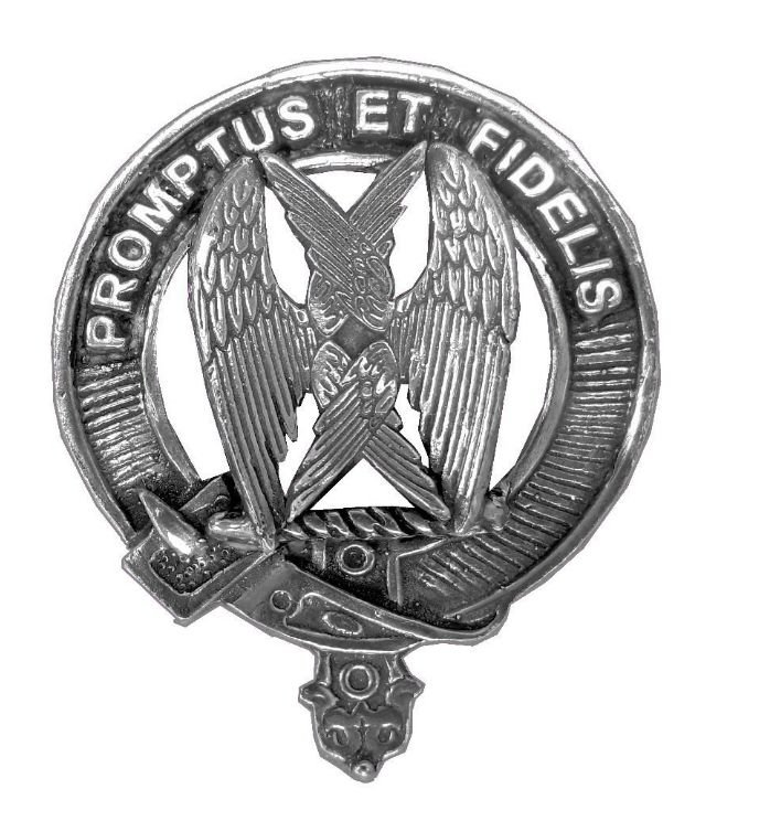 Image 1 of Carruthers Clan Cap Crest Stylish Pewter Clan Carruthers Badge