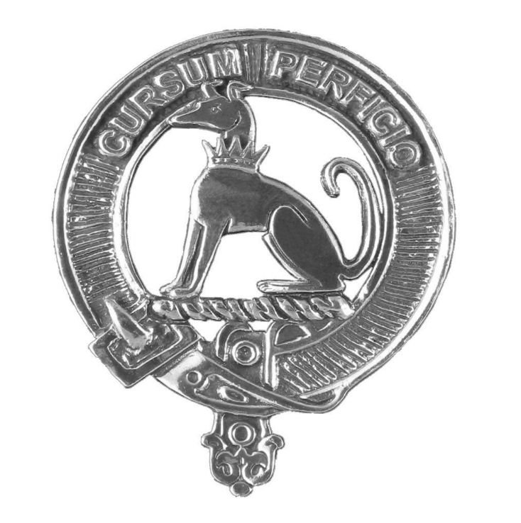 Image 1 of Hunter Clan Cap Crest Stylish Pewter Clan Hunter Badge