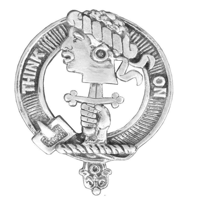 Image 1 of MacLellan Clan Cap Crest Stylish Pewter Clan MacLellan Badge