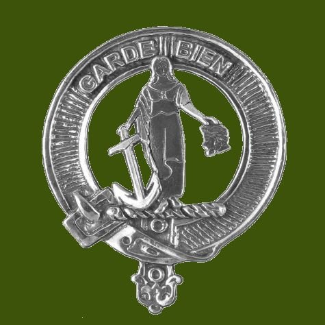 Image 0 of Montgomery Clan Cap Crest Stylish Pewter Clan Montgomery Badge