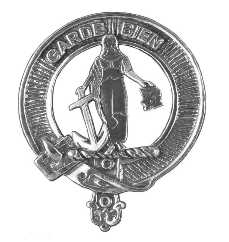 Image 1 of Montgomery Clan Cap Crest Stylish Pewter Clan Montgomery Badge