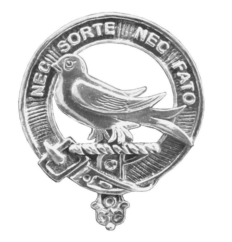 Image 1 of Rutherford Clan Cap Crest Stylish Pewter Clan Rutherford Badge