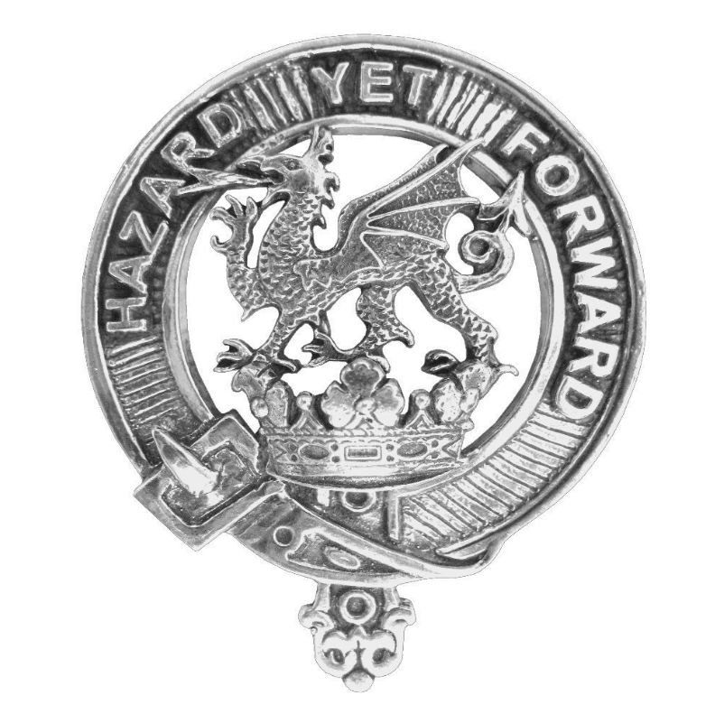 Image 1 of Seton Clan Cap Crest Stylish Pewter Clan Seton Badge