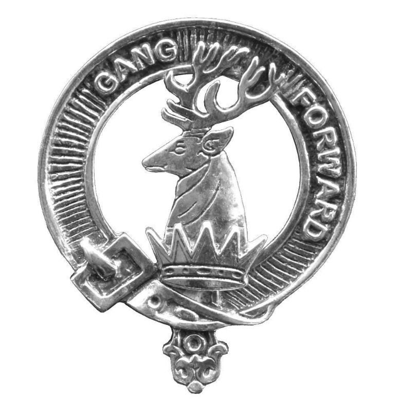 Image 1 of Stirling Clan Cap Crest Stylish Pewter Clan Stirling Badge