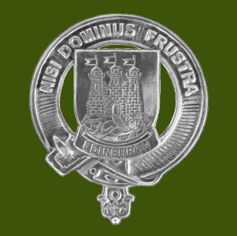 Image 0 of City Of Edinburgh Cap Crest Stylish Pewter City Of Edinburgh Badge