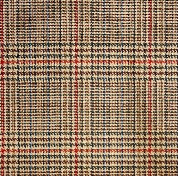 Image 1 of Minto Estate Check Tweed Lightweight Tartan Wool Fabric Mens Cummerbund