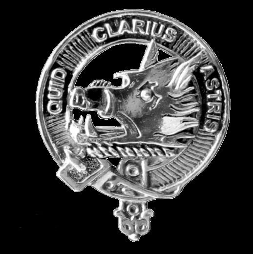 Image 0 of Baillie Clan Cap Crest Sterling Silver Clan Baillie Badge