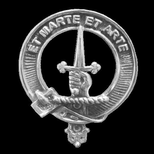 Image 0 of Bain Clan Cap Crest Sterling Silver Clan Bain Badge