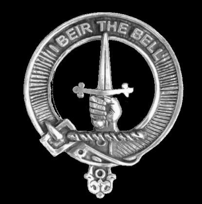Image 0 of Bell Clan Cap Crest Sterling Silver Clan Bell Badge