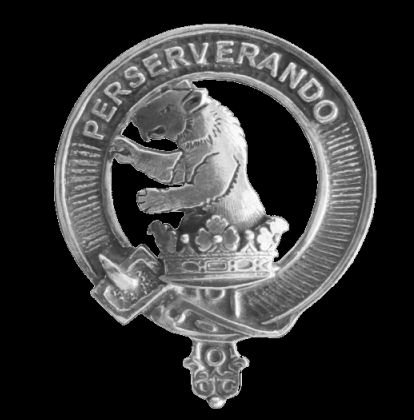 Image 0 of Beveridge Clan Cap Crest Sterling Silver Clan Beveridge Badge
