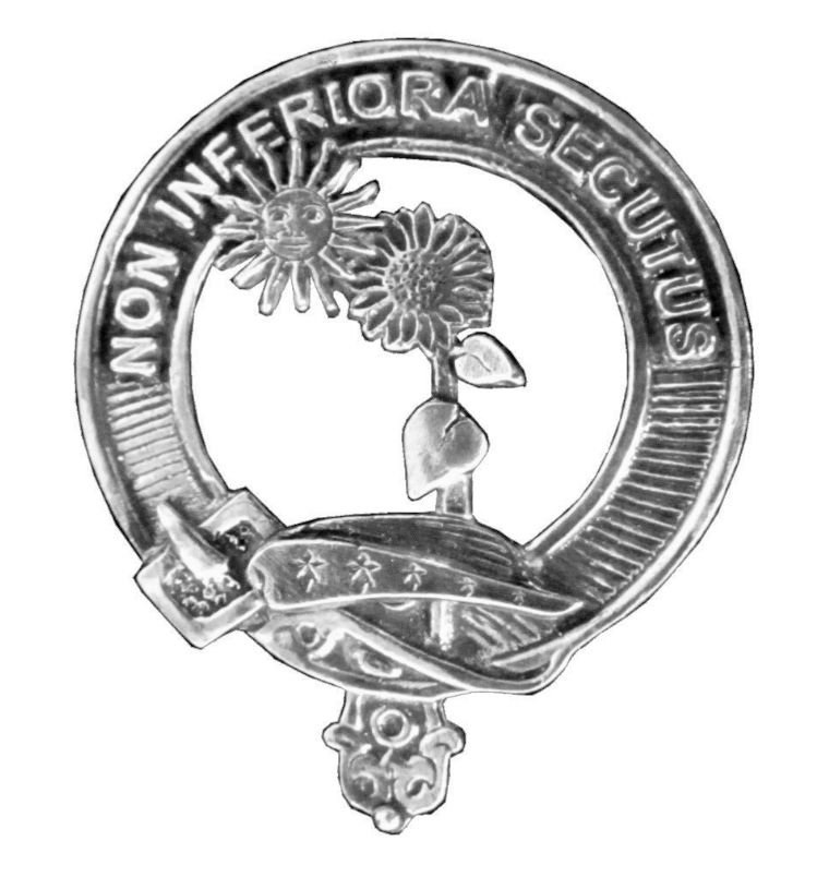 Image 1 of Buchan Clan Cap Crest Sterling Silver Clan Buchan Badge