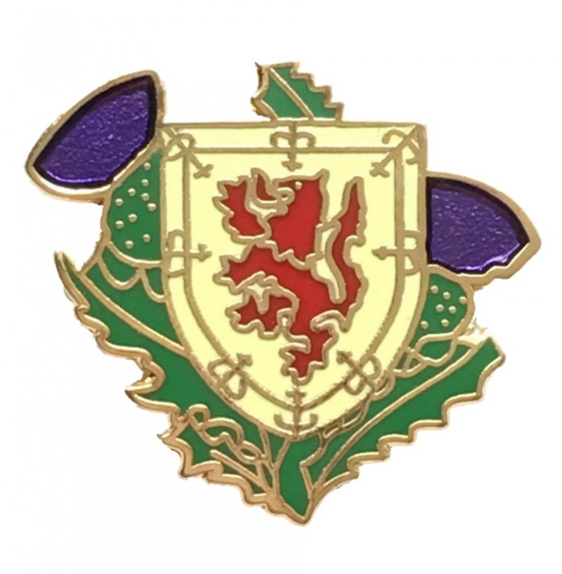 Image 1 of Lion Rampant Shield ScotlandThistle Flag Enamel Badge Lapel Pin Set x 3