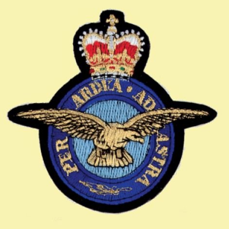 Image 0 of Royal Air Force Military Badge Embroidered Cloth Patch Set x 3