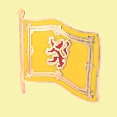 Image 0 of Lion Rampant Flag Small Enamel Badge Lapel Pin Set x 3