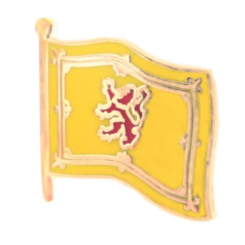 Image 1 of Lion Rampant Flag Small Enamel Badge Lapel Pin Set x 3