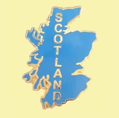 Image 0 of Scotland Map Blue Enamel Badge Lapel Pin Set x 3