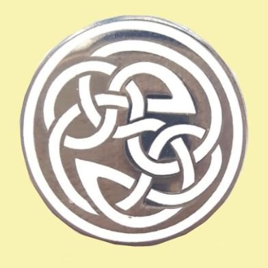 Image 0 of Eternal Life Celtic Knotwork Round Enamel Badge Lapel Pin Set x 3