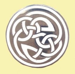 Eternal Life Celtic Knotwork Round Enamel Badge Lapel Pin Set x 3