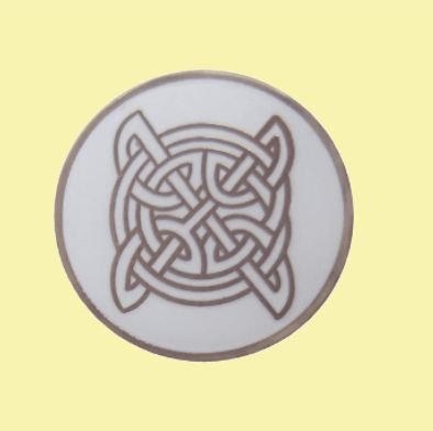 Image 0 of Celtic Endless Knotwork Round Enamel Badge Lapel Pin Set x 3