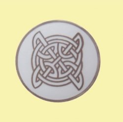 Celtic Endless Knotwork Round Enamel Badge Lapel Pin Set x 3