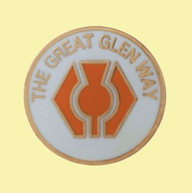 Image 0 of The Great Glen Way Round Enamel Badge Lapel Pin Set x 3