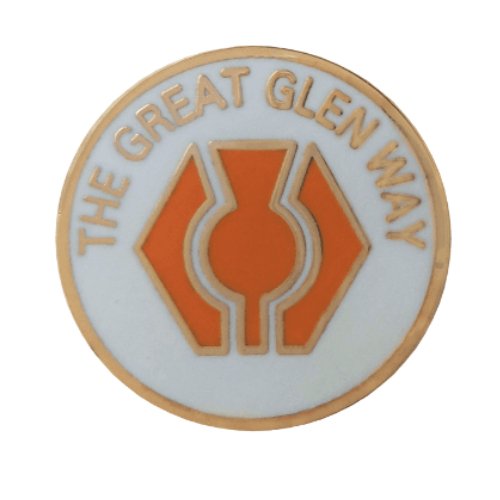 Image 1 of The Great Glen Way Round Enamel Badge Lapel Pin Set x 3