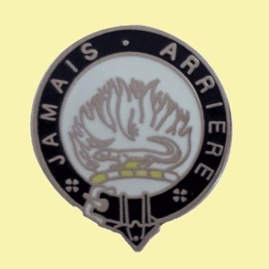 Image 0 of Douglas Clan Blue White Enamel Round Badge Lapel Pin Set x 3