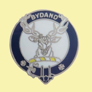 Image 0 of Gordon Clan Blue White Enamel Round Badge Lapel Pin Set x 3