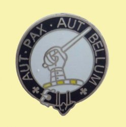 Gunn Clan Blue White Enamel Round Badge Lapel Pin Set x 3