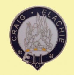 Grant Clan Blue White Enamel Round Badge Lapel Pin Set x 3